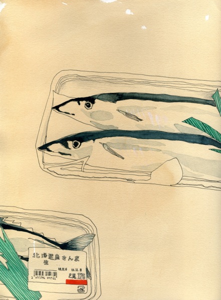 art and illustration fish illustration quirky food 