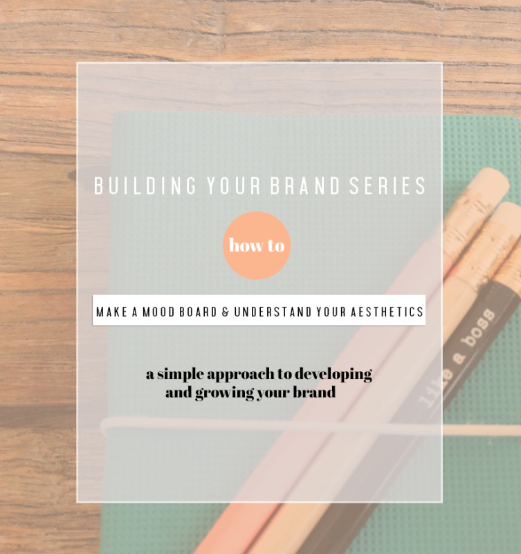 photos of pencils and notebook with text that reads building your brand how to
